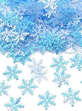 300pcs 2cm Christmas Snowflakes Confetti Artificial Snow Xma