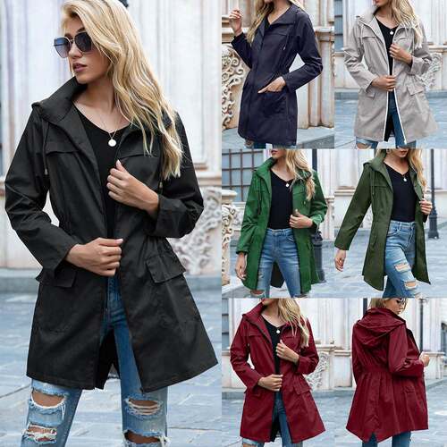 Hooded accept waist rainproof outdoor jackets 连帽防雨服外套