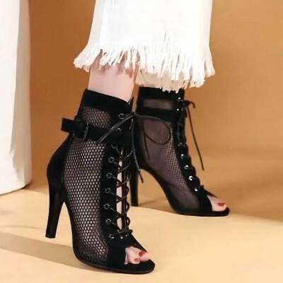 women high heel sandlas fashion short boots 凉靴女高跟凉鞋