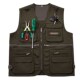 多口袋户外运动春夏钓鱼摄影马甲男中年男士 马甲休闲宽松耐磨坎肩