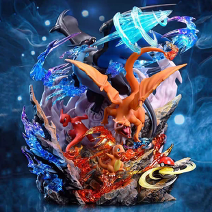 精灵宝可梦手办二次元 摆件喷火龙小智耿鬼动漫GK摆件盲盒福袋生日