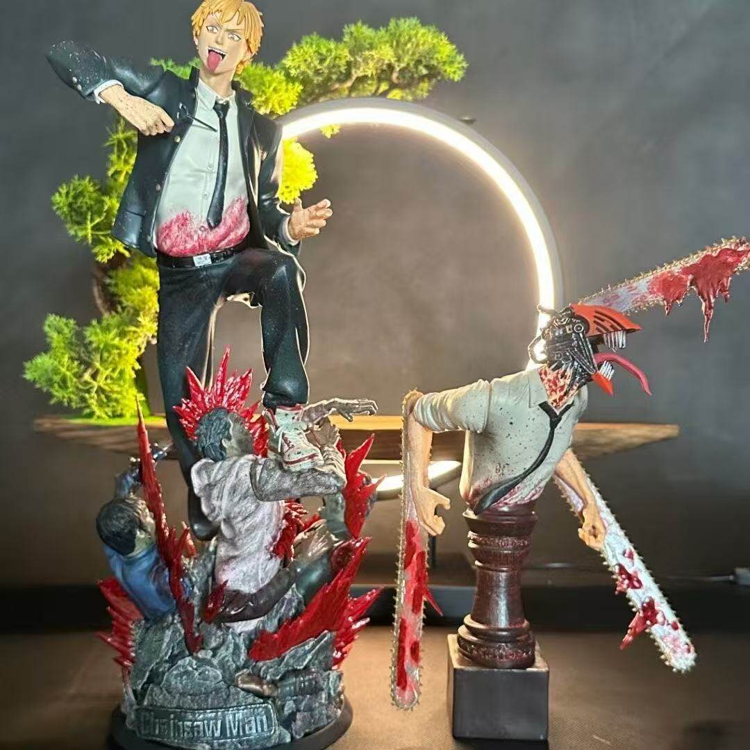 国产动漫周边恶魔电锯人链锯人波奇塔电次手办模型机箱摆件礼物