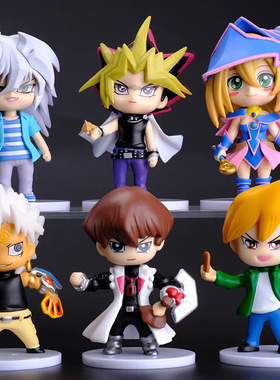 游戏王武藤游戏手办海马黑魔导少女模型玛娜摆件马利克周边城之