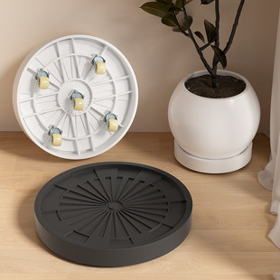 花盆托盘加厚加固简约可移动家庭园艺鲜花绿植带万向轮承重底座