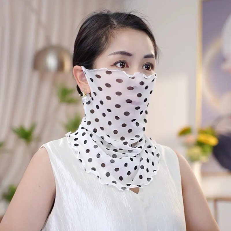 防晒冰丝全脸遮阳面纱女夏季薄款