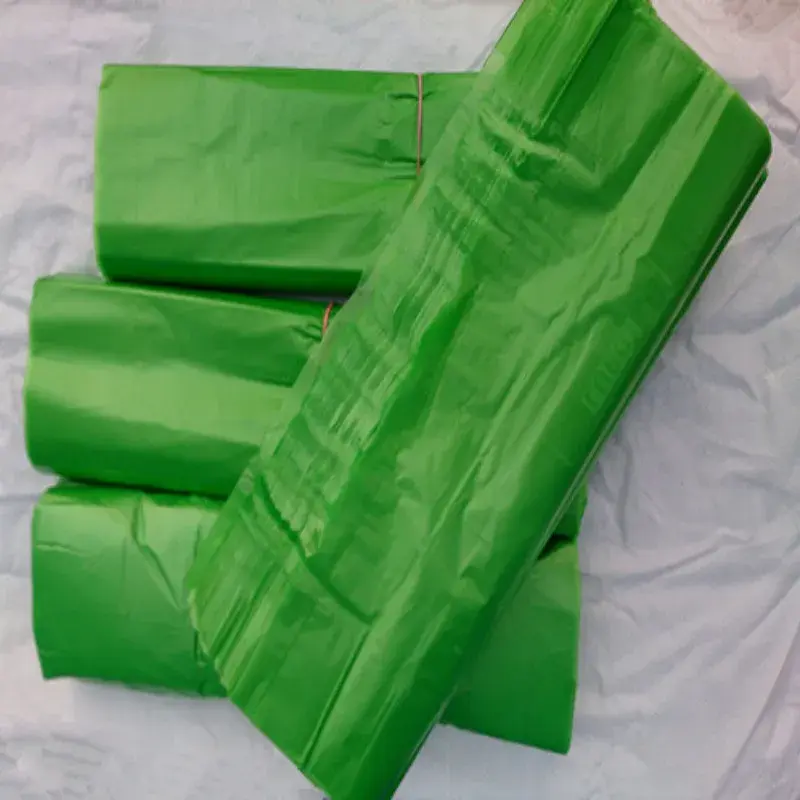 垃圾袋厨房专用绿色厨余加厚平口背心蓝灰红色干湿分类社区发放PE