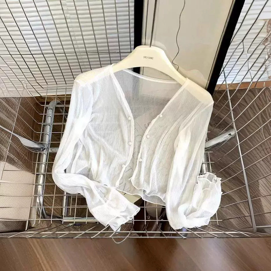 外搭薄款雪纺小披肩女夏季空调新