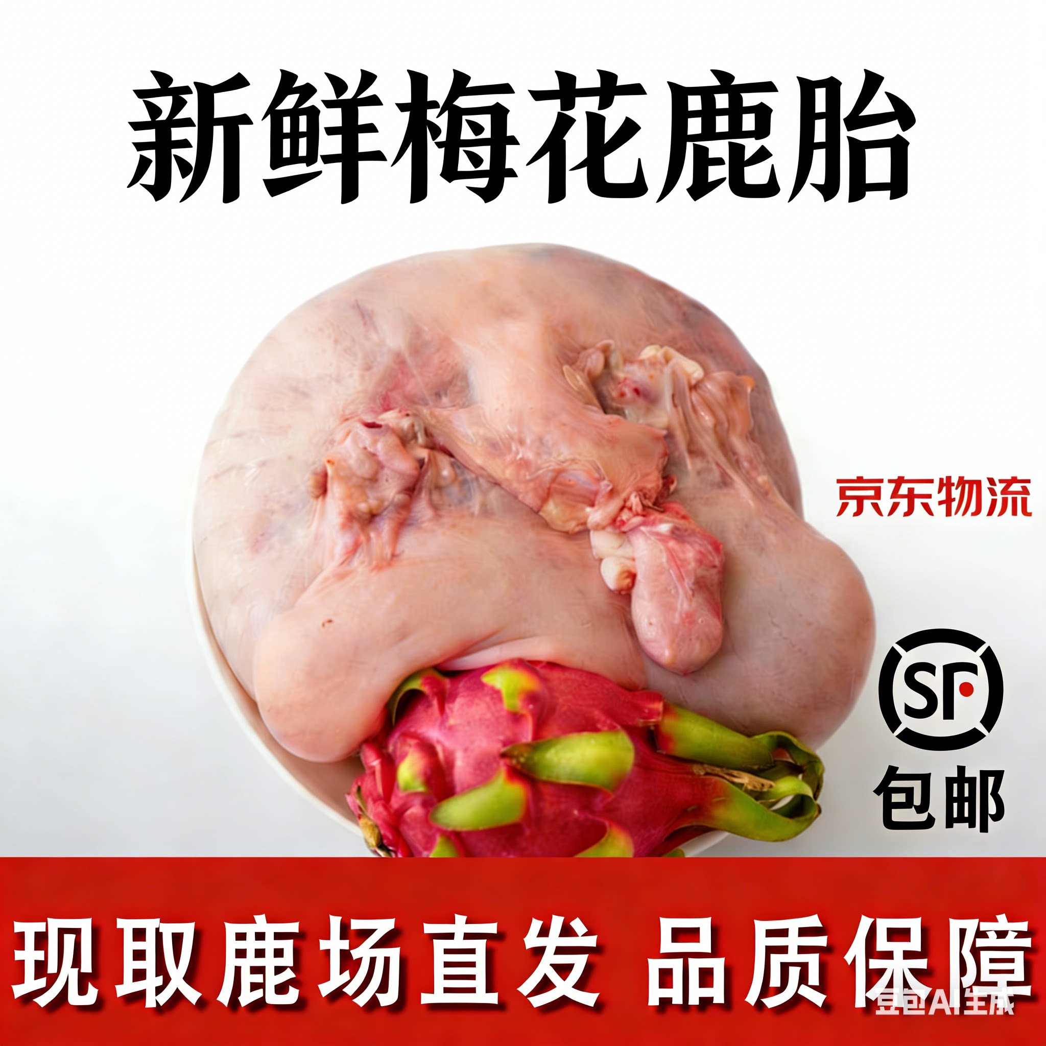 吉林鲜鹿胎梅花鹿胎盘滋补