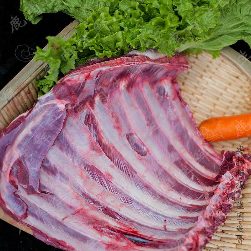吉林鹿排骨切家常块2斤新鲜速冻保温箱加冰顺丰包邮生肉烹饪食材