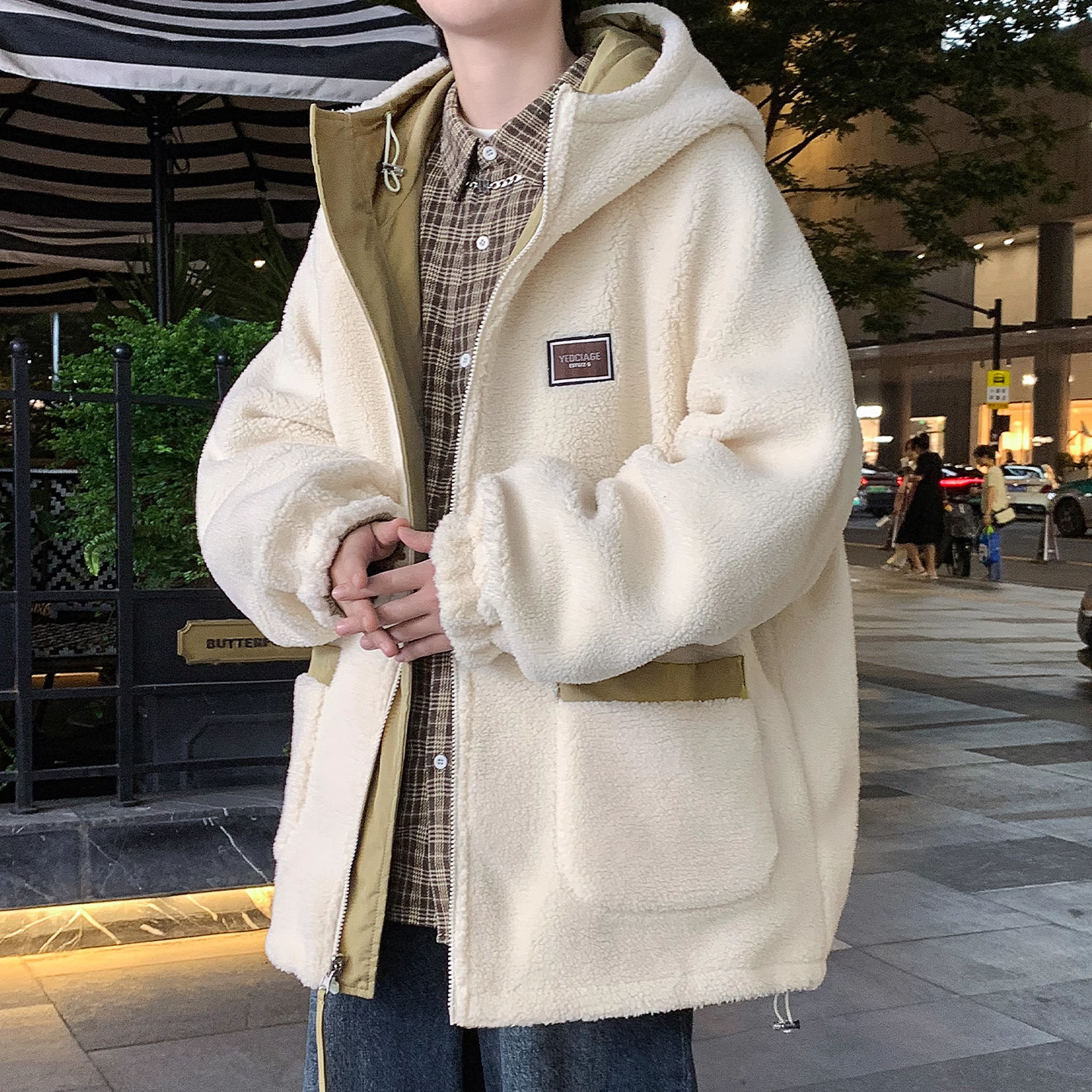 青少年潮牌秋冬男士高级夹克褂子