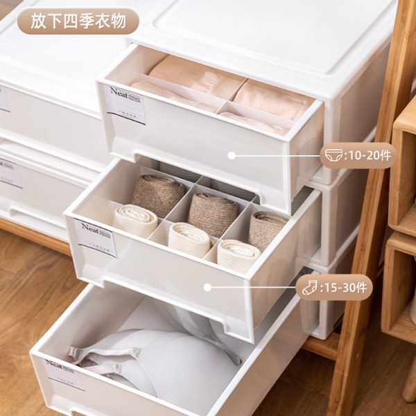 内衣收纳盒抽屉式家用内裤袜子收纳神器衣服整理箱衣柜分格三合一