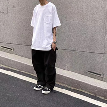 BEAMS SSZ联名HEAVYWEIGHT日系纯棉白色重磅口袋短袖T恤男体恤衫