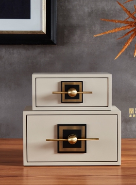 新中式样板房卧室梳妆台摆件