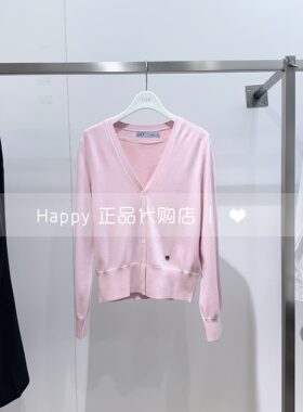 LILY丽丽26年春款商场正品126140TC332单排扣羊毛V领长袖针织开衫