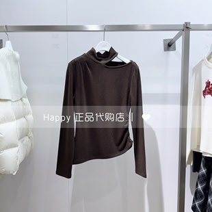 LILY丽丽商场正品25年冬新125440AT301路肩领百搭长袖套头针织衫