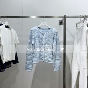 针织开衫 126150TC343粗花线圆领长袖 LILY丽丽国内代购 26年春新款