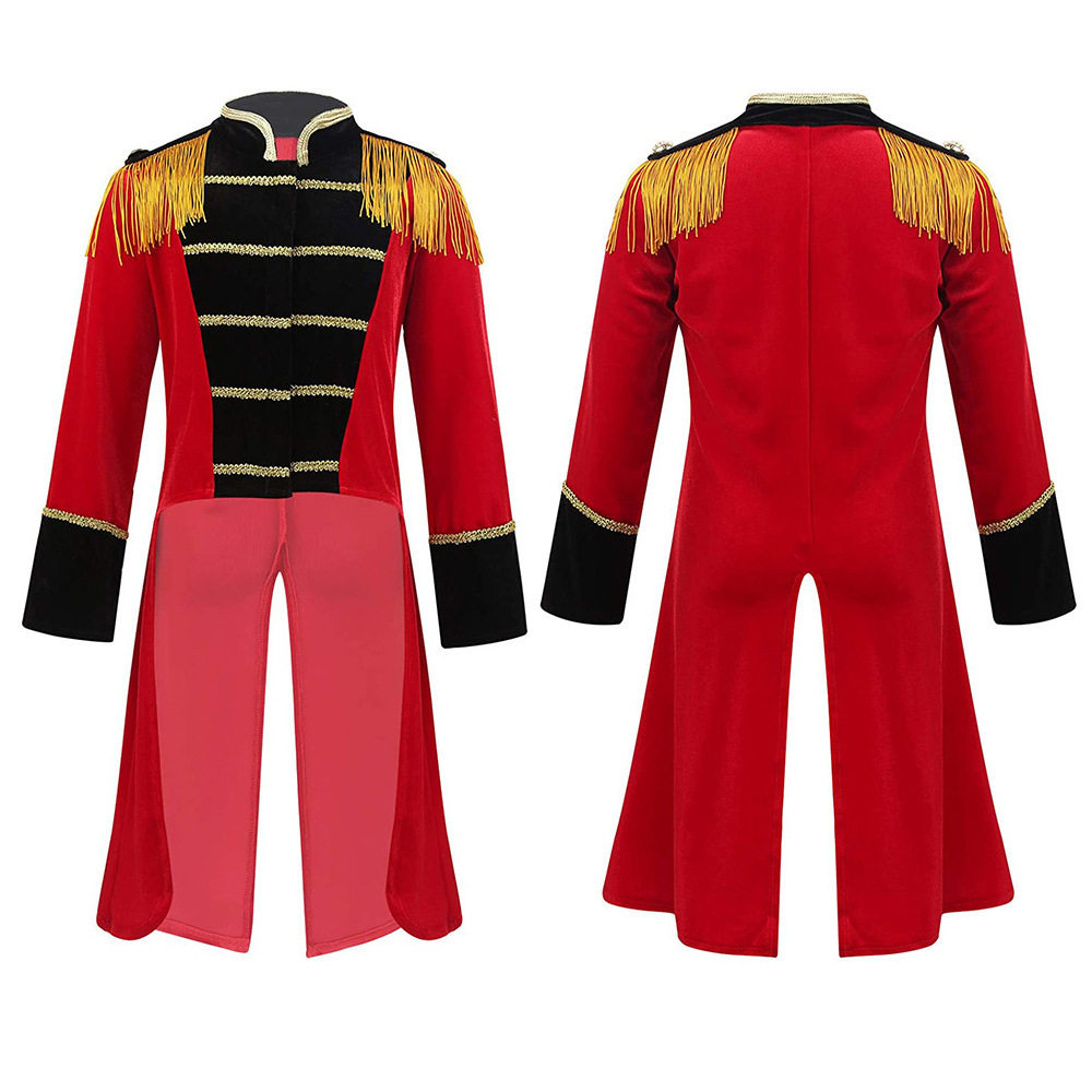 万圣节新款欧美马戏团小丑驯兽师燕尾魔法师游戏制服角色扮演服装