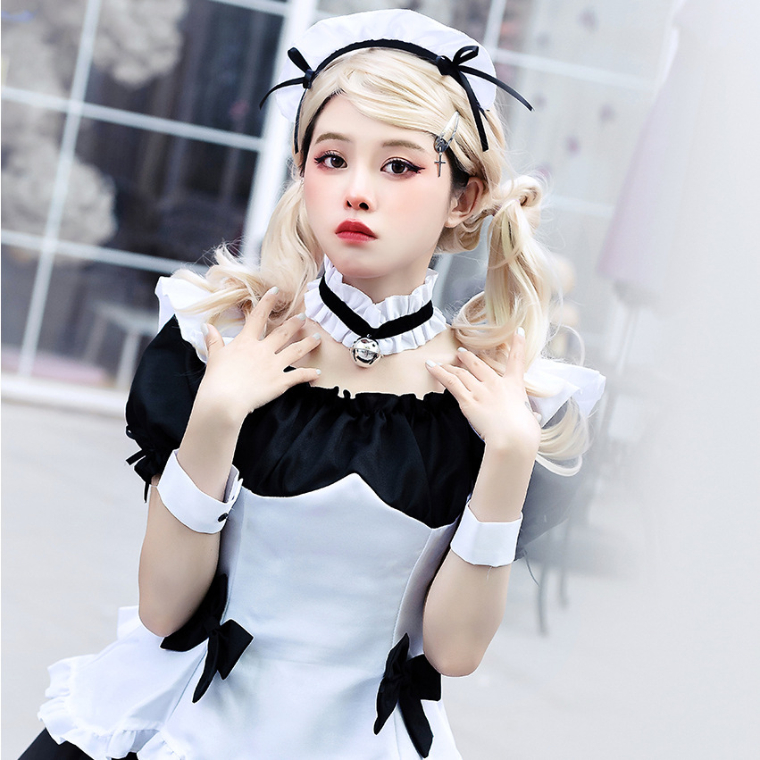 奇迹暖暖环游世界cosplay黑白巧克力女仆装lolita公主可爱套装-封面