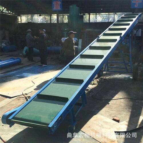 矿用沙石皮带输送机传送带上料移动式传送机仓库装卸货皮带输送带