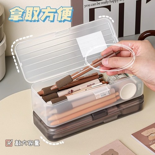 化妆刷收纳盒旅行眼影刷装眉笔美甲工具盒整理盒刷子塑料盒防尘