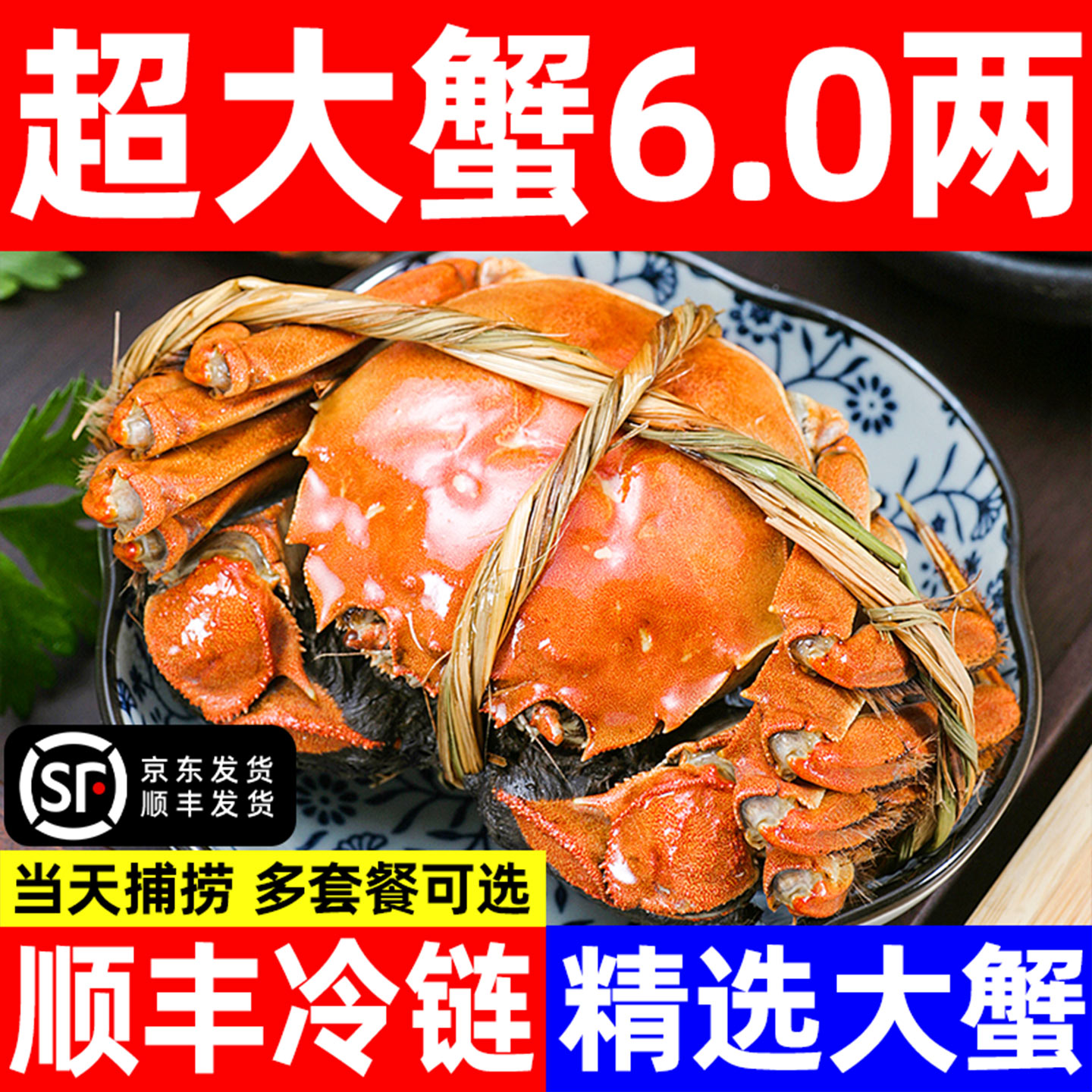 顺丰大闸蟹螃蟹鲜活阳澄礼盒湖鲜