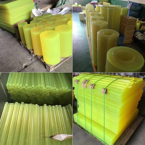 聚氨酯垫片加工耐磨牛筋板优力胶垫加工空心管PU板棒W垫圈防撞减