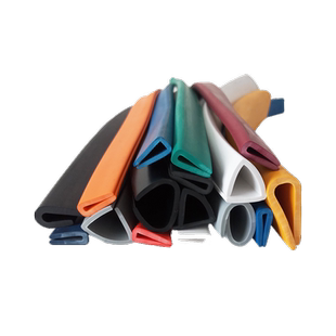 宽10高7橡胶U型一口铝材薄板亚克力板包边封边保护条彩色装饰卡条