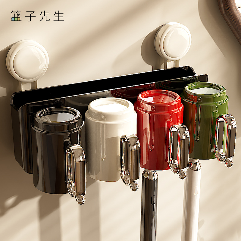 吸盘牙刷置物架壁挂式