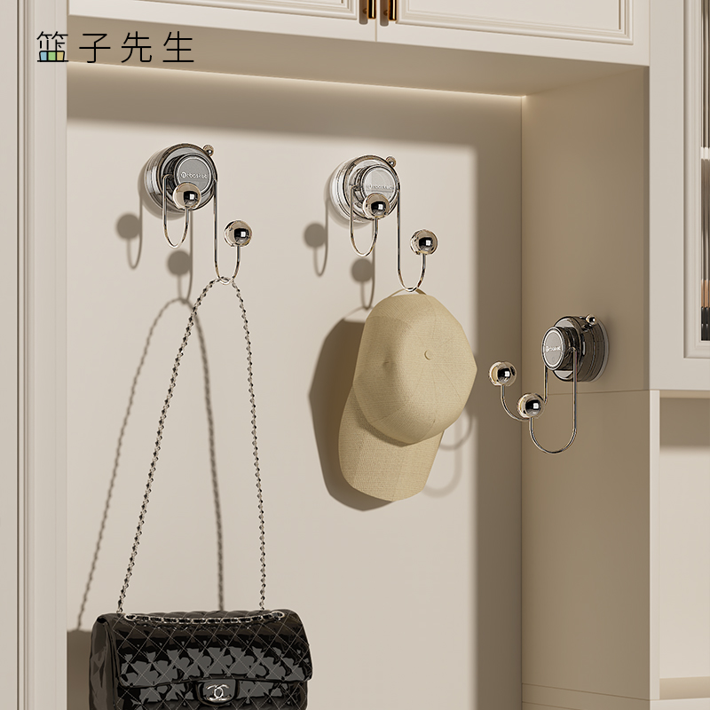 吸盘挂钩免打孔门后挂衣钩