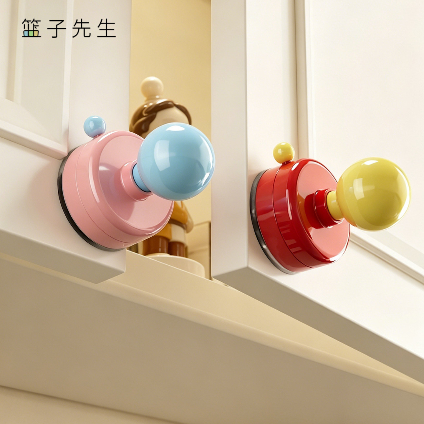吸盘拉手免打孔家用玻璃移门推拉门手柄厨房冰箱橱柜抽屉柜门把手