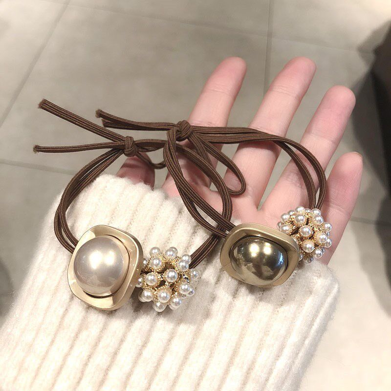 抖音同款珍珠小清心简约发绳
