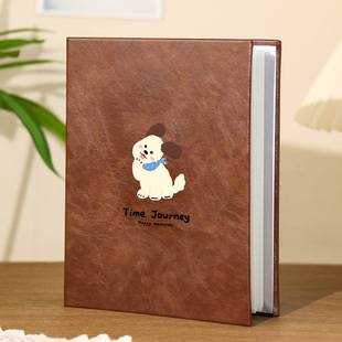 皮质相册本大容量纪念册情侣恋爱旅行照片书收纳册拍立得插页相簿