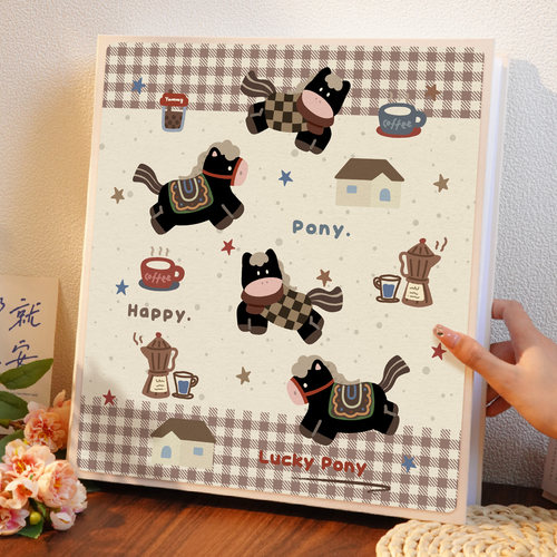 咖啡萌马插页大容量相册5/6寸