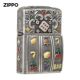 博弈Zippo芝宝旋转开盖把玩重盔甲防风煤油打火机送礼白铜带编号