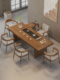 全实木茶桌椅组合简约现代客厅家用大板茶台阳台泡茶桌子复古茶几