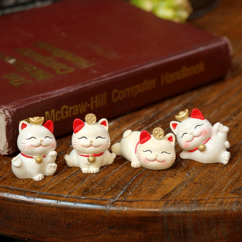 吉祥摆件蛋糕新年礼物可爱招财猫