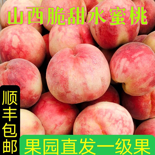 顺丰包邮山西脆甜桃子现摘现发