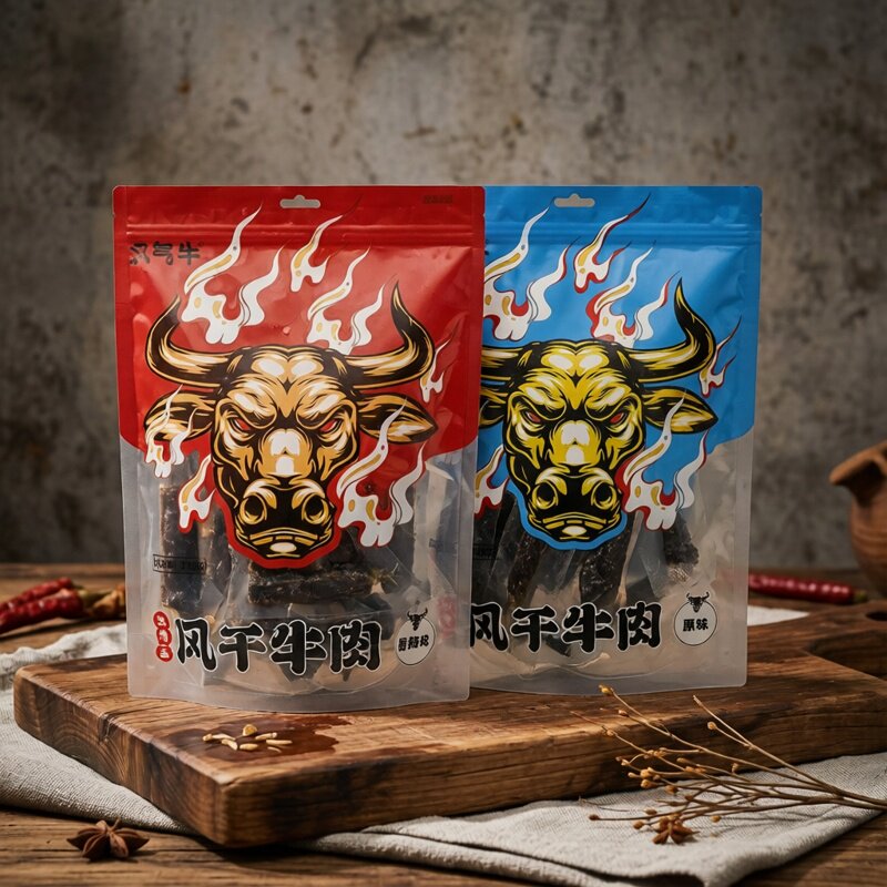 义气牛风干牛肉250g香辣原味牛肉干肉脯肉干休闲零食独立小包装