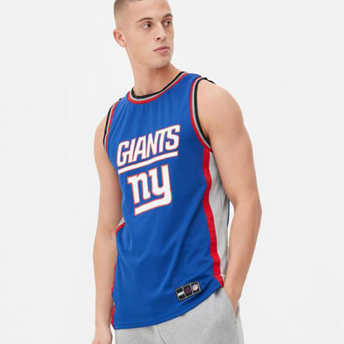 欧美NFL男士速干透气排汗网眼篮球背心球衣无袖运动跑步健身短袖