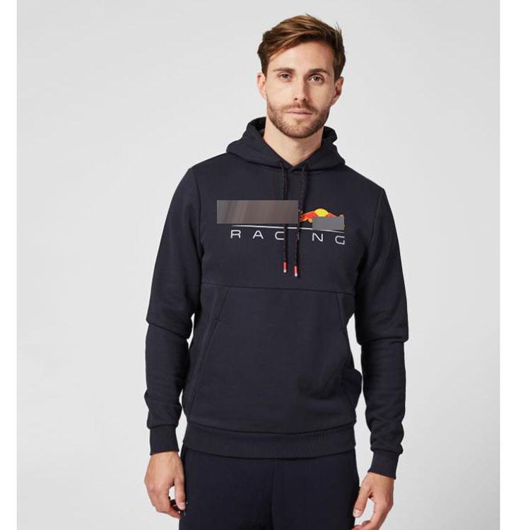 男款加绒赛车F1连帽套头卫衣