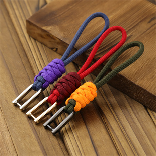 徒步露营编织背包挂绳手电筒小工具尾绳钥匙挂扣绳可拆卸螺丝扣绳