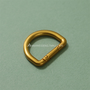 金属开口弹簧扣快挂D扣包带扣配件便携半圆挂环包带连接扣半圆扣