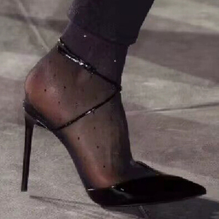 欧美尖头细跟性感一字带高跟鞋 气质2025年新款 百搭 女夏季 包头凉鞋