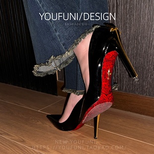 2026高跟鞋女欧美新款利剑金属元素尖头细跟绝美气质高级不累脚