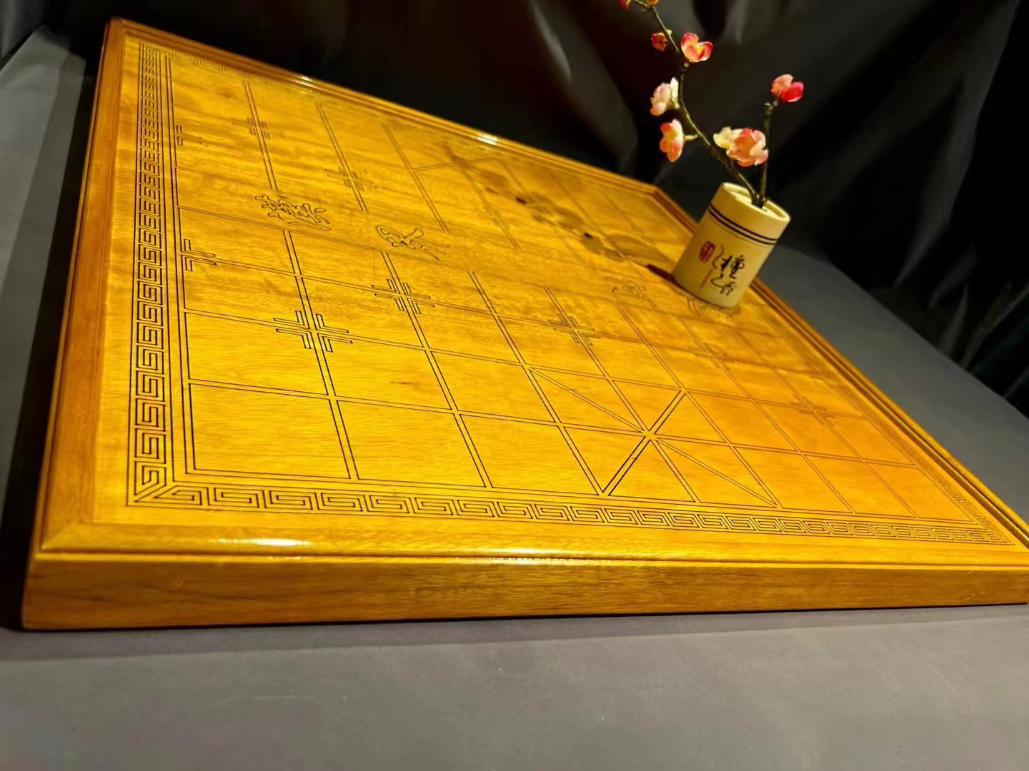 金丝楠木棋盘四川小叶桢楠象棋棋盘围棋棋盘原木榫卯工艺