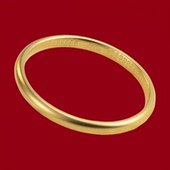 金包银泥鳅背手镯实心手镯男女莲花心经镯子手环送女友生日礼物