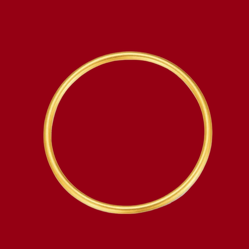 金包银古法素圈实心手镯不掉色