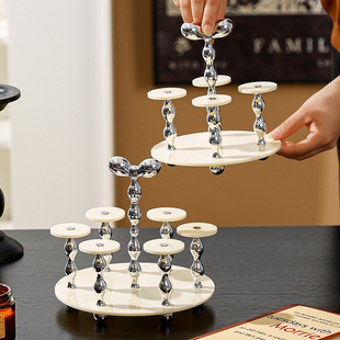 轻奢杯子收纳置物架创意家用沥水茶杯架桌面放水杯倒挂架取杯架子