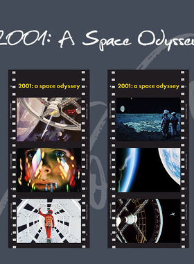 2001太空漫游电影胶片卡片装饰书签纸礼物纪念周边半透明海报经典