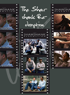 肖申克的救赎电影胶片卡片装饰书签纸礼物纪念周边半透明海报